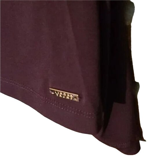 Ivanka Trump Cold Shoulder Burgundy Blouse Women's Size Medium Excellent very ge - Picture 6 of 7